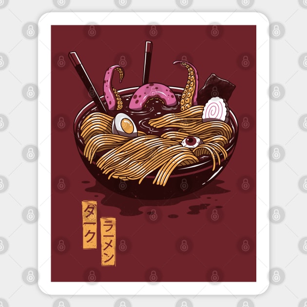 Dark Ramen Sticker by Vincent Trinidad Art